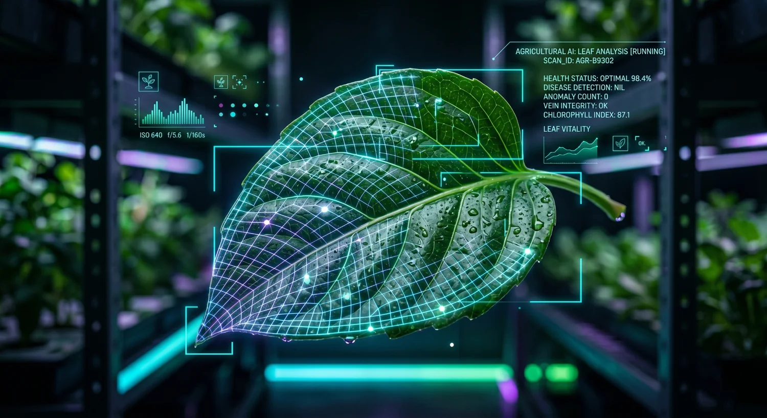 AI plant disease detection leaf health analysis interface